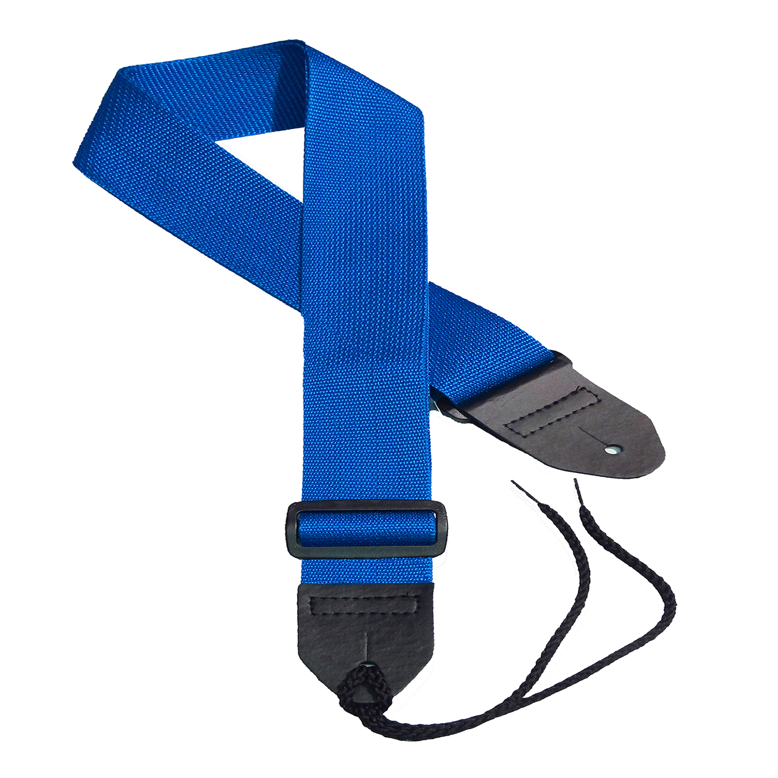 Blue poly guitar strap