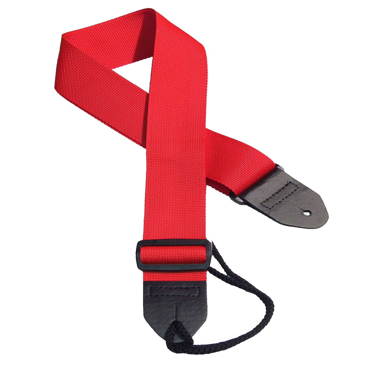 Red poly guitar strap