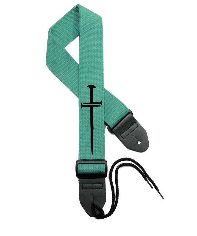 Kelly Green Strap / Black Cross