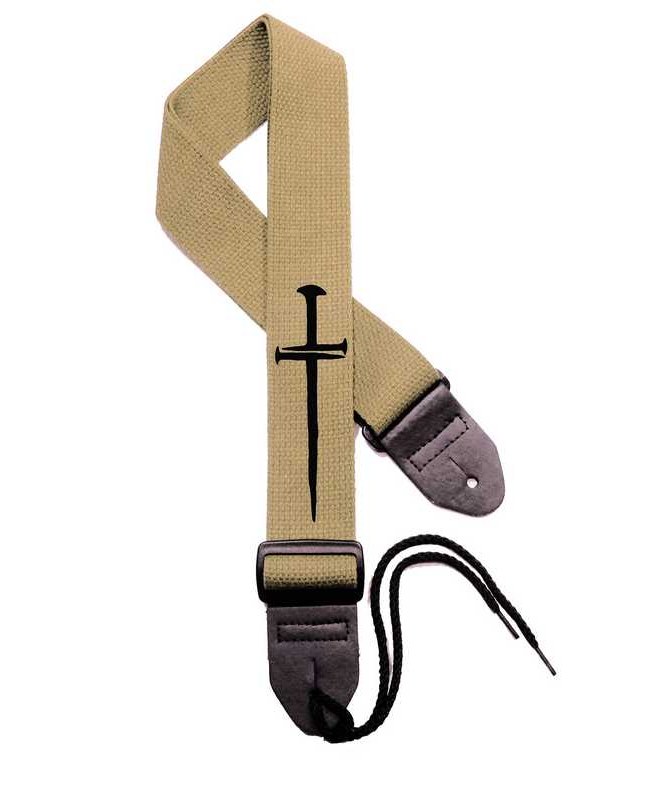 Tan Strap / Black Cross