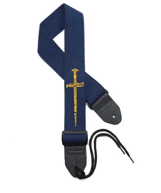 Navy Strap / Gold Cross