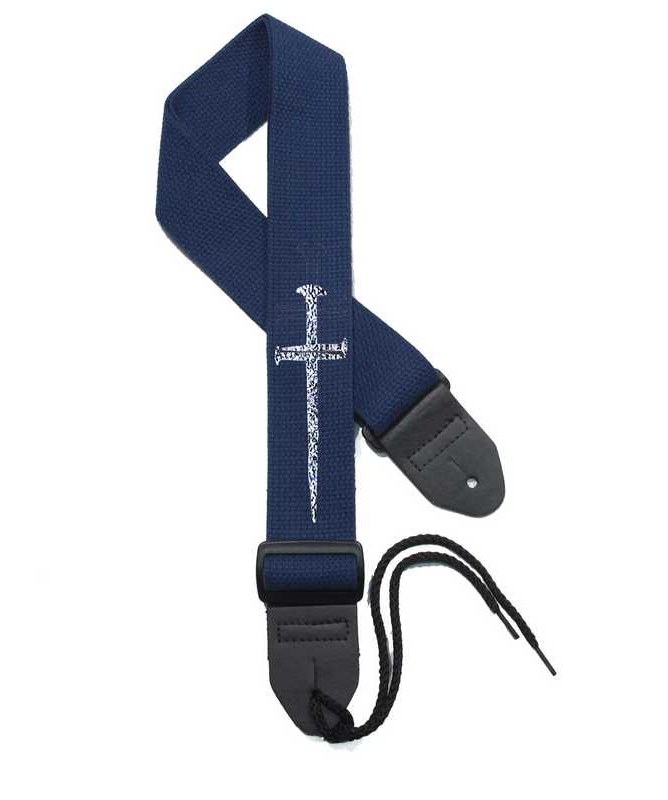 Navy Strap / Silver Cross