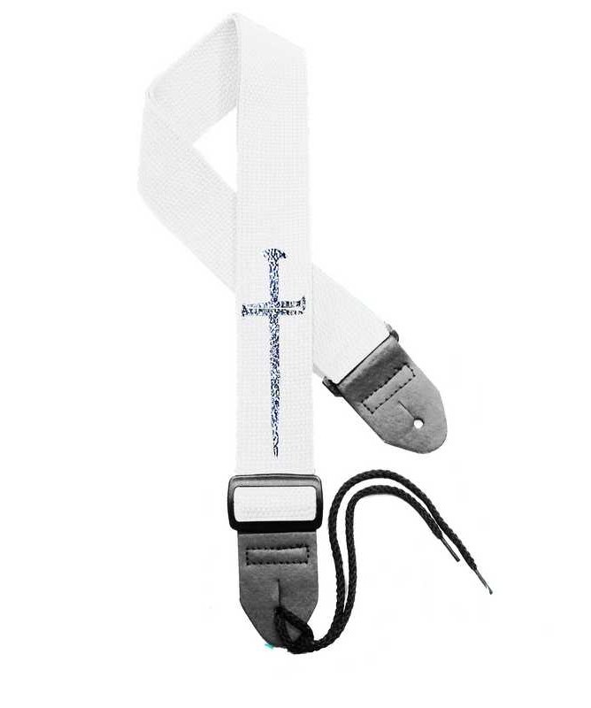 White Strap / Silver Cross