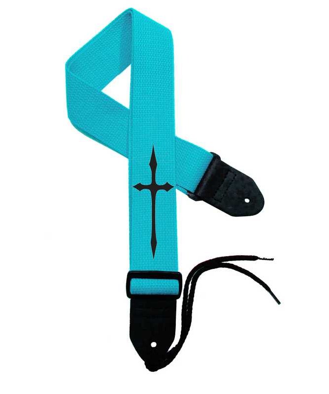 Turquoise Strap / Black Cross