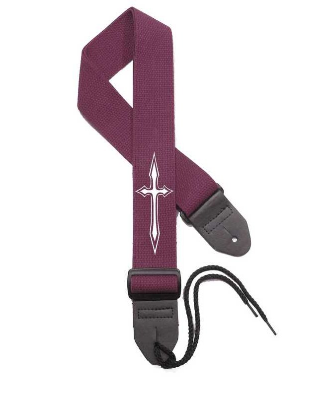 Maroon Strap / White Cross
