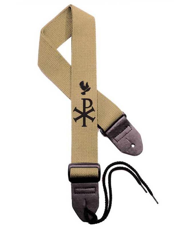 Tan Strap / Black Cross